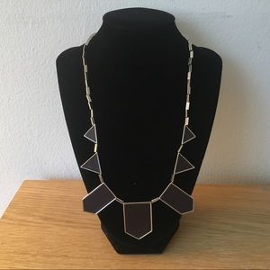 House of Harlow Geometric Black/Silver Necklace